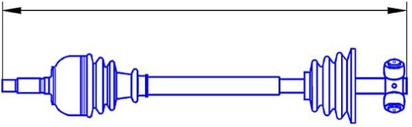 SERCORE Arbre de transmission 22840 22840 Cardan NISSAN X-TRAIL SERCORE