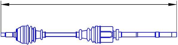 SERCORE Drivaksel 22843 Drivaksel SERCORE CAPTUR 22843 billige