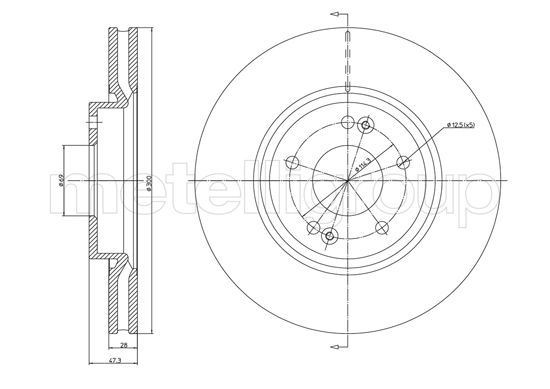 METELLI Jarrulevy 23-1162C 23-1162C METELLI Jarrulevyt HYUNDAI COUPE