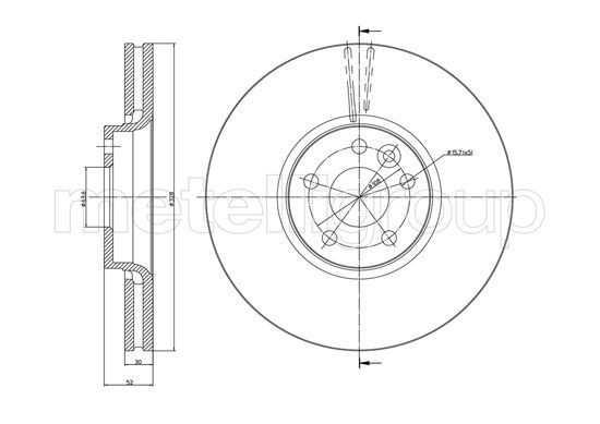 METELLI Bromsskiva 23-1272C 23-1272C METELLI bromsskivor LAND ROVER FREELANDER