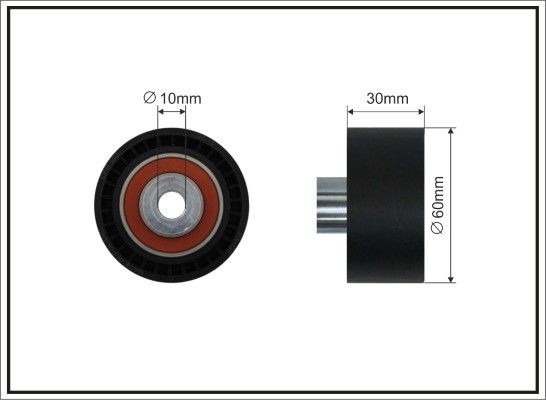 CAFFARO Timing belt deflection pulley 23-57 CAFFARO 23-57 BMW 1500-2000 timing belt deflection pulley replacement