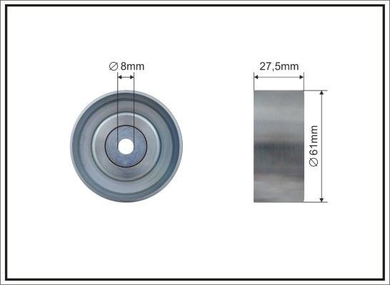 CAFFARO Geleiderol, distributieriem 230-22 230-22 Geleide rol / omdraairol getande riem PEUGEOT RCZ CAFFARO