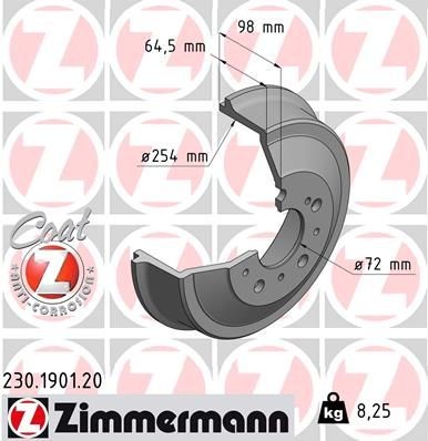 ZIMMERMANN Bromstrumma 230.1901.20 ZIMMERMANN 230.1901.20 Bromstrumma Citroën C3 Picasso original