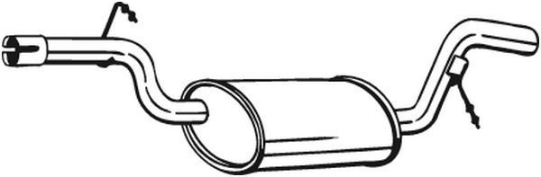 Uitlaat middendemper BOSAL 233-157 BOSAL 233-157: Middendemper Volkswagen UP 2024