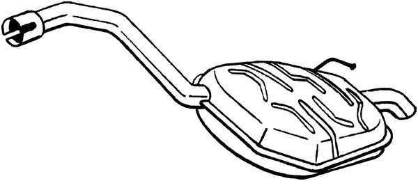 Takaäänenvaimentaja BOSAL 235-055 BOSAL 235-055: Takapönttö Volvo XC70 2013