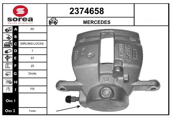 EAI Brzdový strmeň 2374658 Brzdový strmeň EAI Mercedes-Benz GL 2374658