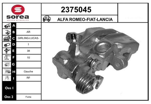 EAI Étrier de frein 2375045 Alfa Romeo GIULIETTA Étrier EAI 2375045