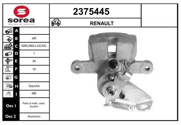 EAI Bromsok 2375445 2375445 EAI bromsok Renault TRAFIC