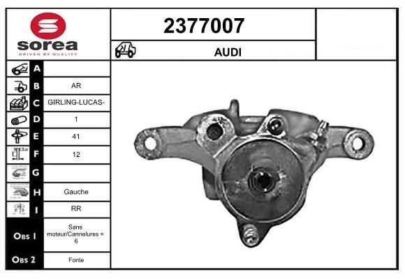EAI Bremsecaliper 2377007 Bremsecaliper EAI Audi A4 2377007