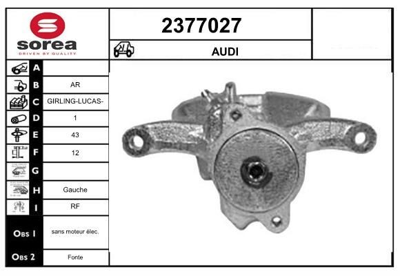 EAI Bremsecaliper 2377027 Caliper EAI A4 2377027 billige