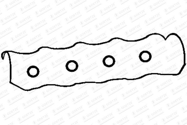 GOETZE Gasket Set, cylinder head cover 24-30660-00/0 HYUNDAI IONIQ GOETZE rocker cover gasket 2430660000
