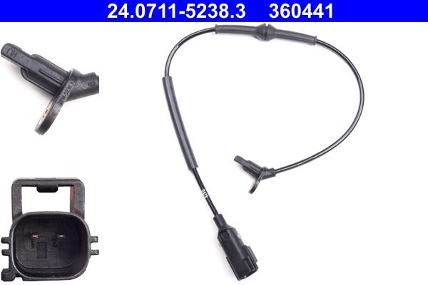 Andur, rattapöörete arv ATE 24.0711-5238.3 ATE 24.0711-5238.3: ABS andur Jaguar XF 2022