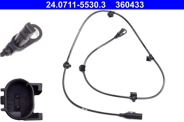 ATE Capteur ABS 24.0711-5530.3 24.0711-5530.3 Capteur de roue MERCEDES-BENZ /8 ATE