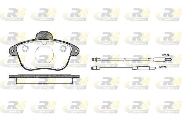 ROADHOUSE Brake pad set 2401.04 PEUGEOT 2008 ROADHOUSE brake pads 240104