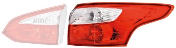 HELLA Bakljus 2VA 354 995-121 2VA 354 995-121 HELLA baklyktor Ford TRANSIT CUSTOM