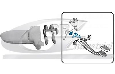 3RG Câble d'embrayage 24210 3RG 24210 d'origine Revêtement de pédale 405 II Break (4E) coût