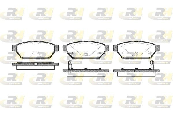 ROADHOUSE Bromsbelägg 2440.02 2440.02 ROADHOUSE bromsklossar MITSUBISHI ASX