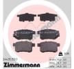 ZIMMERMANN | Jogo de pastilhas para travão de disco 24435.150.1 para HONDA Accord VIII Sedan (CU) baratas online