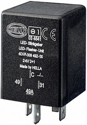 HELLA Relé de intermitência 4DM 009 492-001 Relé de pisca HELLA BARCHETTA 4DM 009 492-001 baratos