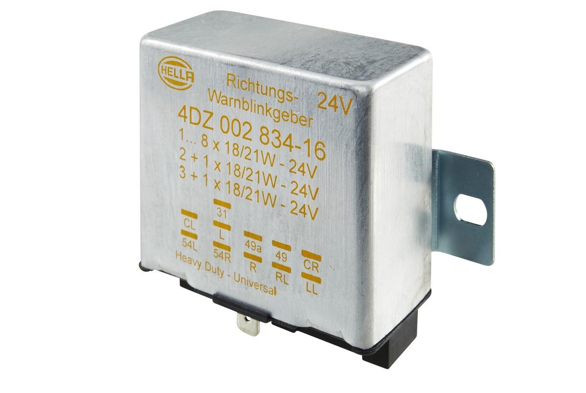 HELLA Relé výstrażných smerových svetiel 4DZ 002 834-162 Prerušovač smerových svetiel Mazda BK 4DZ 002 834-162 HELLA