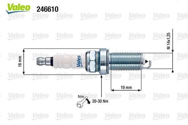 VALEO Vela de ignição 246610 246610 Vela de ignição RENAULT 8 VALEO