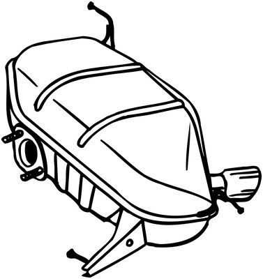 BOSAL Rear silencer 247-043 BOSAL 247-043 BMW E81 muffler replacement