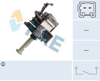 FAE Interruptor, comando da embraiagem (regulador da velocidade) 24855 FAE Sensor da embraiagem PORSCHE 24855