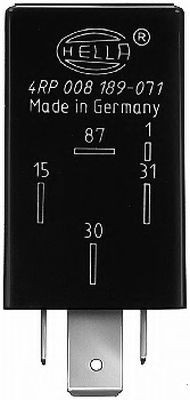 HELLA Brandstofpomp relais 4RP 008 189-071 4RP 008 189-071 Brandstofpomp relais Volkswagen CALIFORNIA HELLA