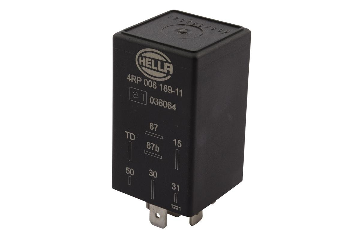 HELLA Relejs, Degvielas sūknis 4RP 008 189-111 Degvielas sūkņa relejs HELLA Mercedes-Benz GLC 4RP 008 189-111