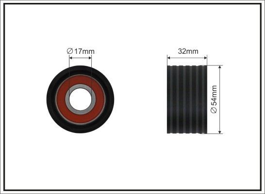 CAFFARO Galoppino / Guidacinghia, Cinghia dentata 25-99 25-99 costo Galoppino / guidacinghia, cinghia dentata OPEL ASTRA CAFFARO