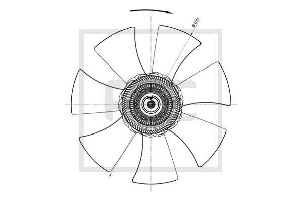 PETERS ENNEPETAL Vifte, kjølevifte 250.157-00A Ventilatorhjul, motorkjøling PETERS ENNEPETAL CR-V 250.157-00A billige