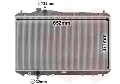 Ψυγείο, ψύξη κινητήρα VAN WEZEL 25002701 VAN WEZEL 25002701: Ψυγειο νερου Honda CIVIC 2016