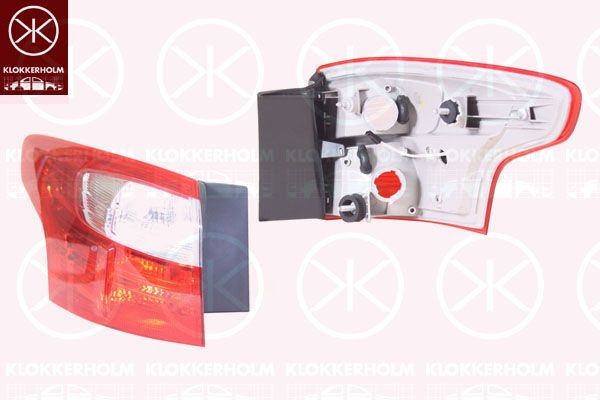 KLOKKERHOLM Hus, tåkelyskaster 2532913A1 Tåkelyskaster tilbehør KLOKKERHOLM TRANSIT 2532913A1 billige