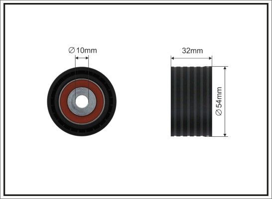 CAFFARO Poulie renvoi / transmission, courroie de distribution 26-26 26-26 Poulie renvoi / transmission, courroie de distribution NISSAN KUBISTAR CAFFARO