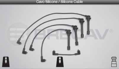 BRECAV Kit cavi candele 26.504 BRECAV 26.504 Cavo candela Nissan Primera P10 Hatchback prezzo