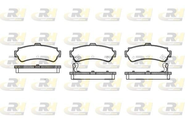 ROADHOUSE Brake pad set 2607.02 2607.02 ROADHOUSE brake pads for NISSAN DATSUN