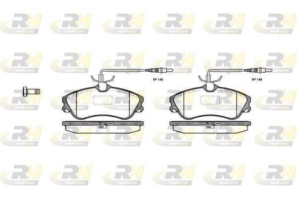 ROADHOUSE Plaquettes de frein 2634.04 2634.04 Plaquette PEUGEOT TRAVELLER ROADHOUSE