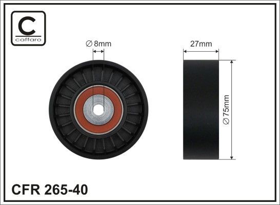 CAFFARO Strammehjul, kilerem 265-40 Strammerull CAFFARO CALIFORNIA 265-40 billige