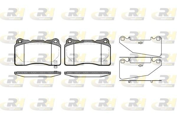 ROADHOUSE Plaquettes de frein 2666.32 Subaru TRIBECA Plaquettes de frein ROADHOUSE 2666.32