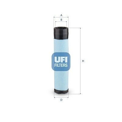 UFI Sekundært luftfilter 27.551.00 27.551.00 Sekundært luftfilter OPEL VECTRA UFI