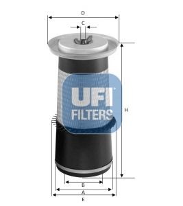 UFI Luftfilter 27.A60.00 Luftfilter UFI Daewoo LUBLIN 27.A60.00