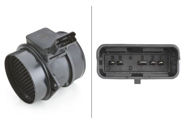 HELLA Merač hmotnosti vzduchu 8ET 009 142-321 8ET 009 142-321 Váha vzduchu FIAT MAREA HELLA