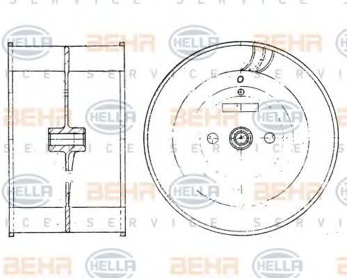 HELLA Impeller, interior blower 8EW 009 160-131 Hyundai STARIA HELLA heater blower motor 8EW009160131