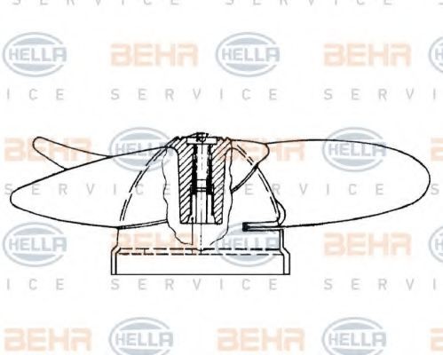 HELLA Impeller, interior blower 8EW 009 160-171 HYUNDAI STARIA HELLA heater blower motor 8EW009160171