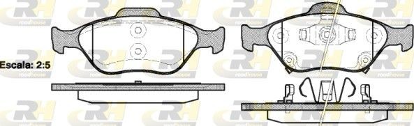 ROADHOUSE Brake pad set 2766.12 TESLA MODEL X ROADHOUSE brake pads 276612