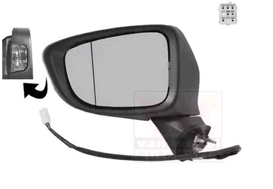 VAN WEZEL Vonkajżie spätné zrkadlo 2766807 Spätné zrkadlo VAN WEZEL MG MIDGET 2766807