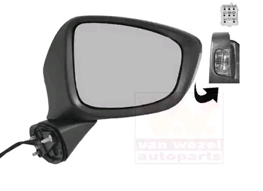 VAN WEZEL Sidespeil 2780818 VAN WEZEL 2780818 Sidespeil