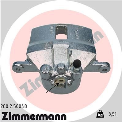 ZIMMERMANN Étrier de frein 280.2.50048 280.2.50048 ZIMMERMANN Étrier Honda pas cher