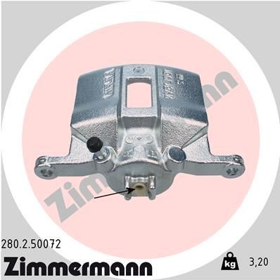 ZIMMERMANN Brzdový strmeň 280.2.50072 280.2.50072 Brzdový strmeň ZIMMERMANN HONDA LOGO