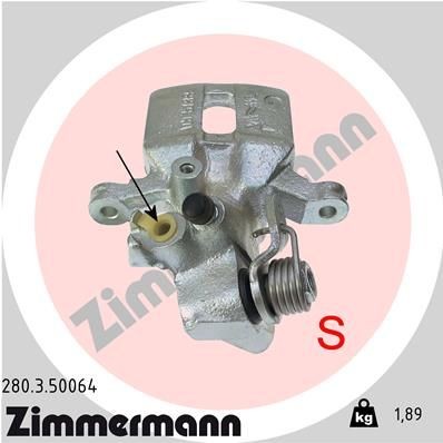 ZIMMERMANN Brzdový strmeň 280.3.50064 Brzdový strmeň ZIMMERMANN LOGO 280.3.50064 lacné